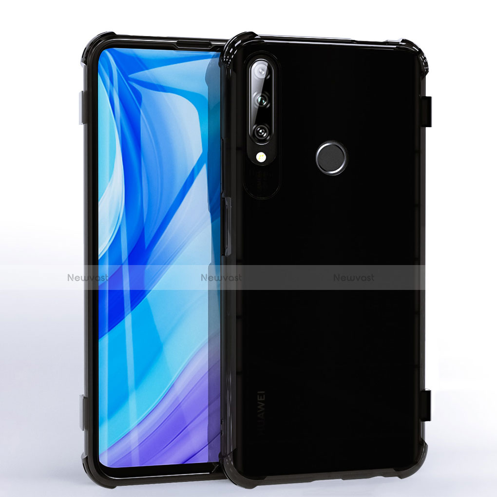 Ultra-thin Transparent TPU Soft Case Cover H02 for Huawei Enjoy 10 Plus Black
