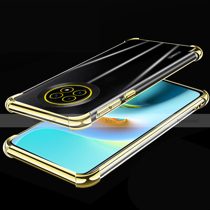 Ultra-thin Transparent TPU Soft Case Cover H02 for Huawei Enjoy 20 Plus 5G Gold