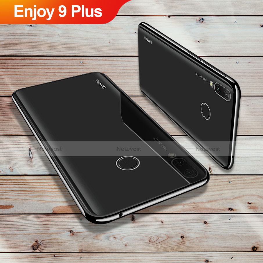 Ultra-thin Transparent TPU Soft Case Cover H02 for Huawei Enjoy 9 Plus Black