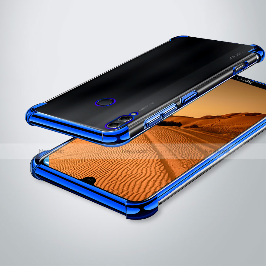 Ultra-thin Transparent TPU Soft Case Cover H02 for Huawei Enjoy Max Blue