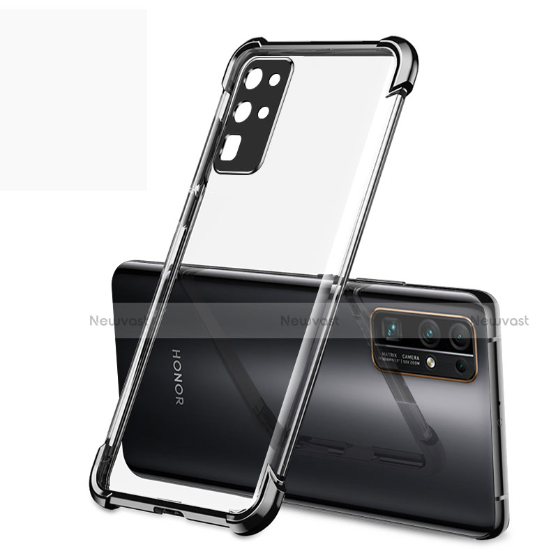 Ultra-thin Transparent TPU Soft Case Cover H02 for Huawei Honor 30 Black