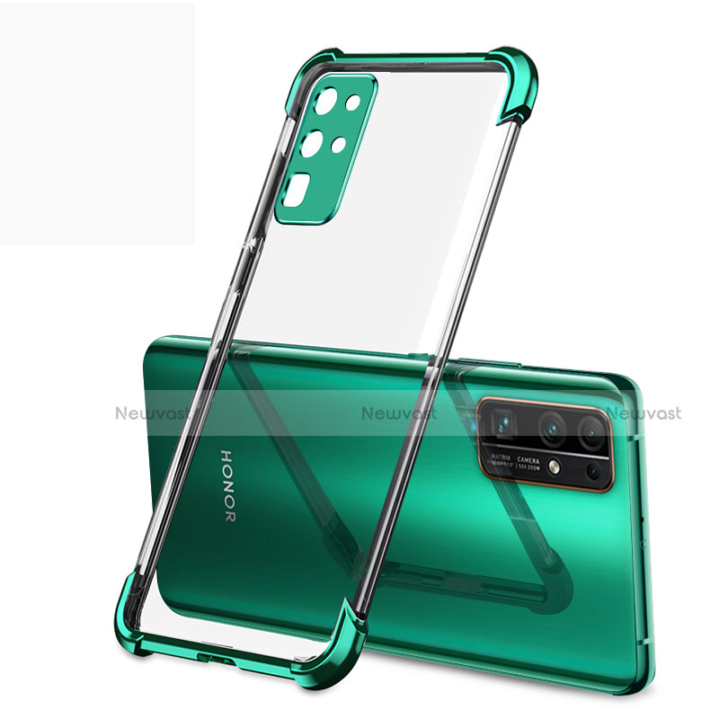 Ultra-thin Transparent TPU Soft Case Cover H02 for Huawei Honor 30 Green