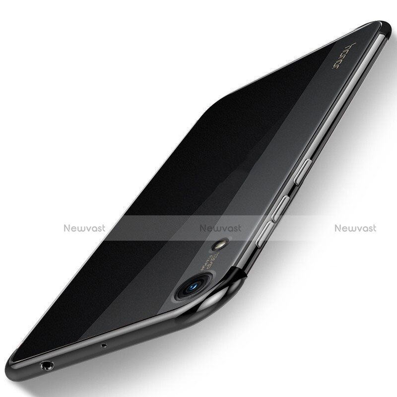 Ultra-thin Transparent TPU Soft Case Cover H02 for Huawei Honor 8A Black