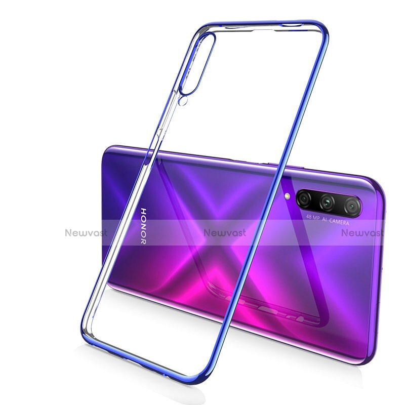 Ultra-thin Transparent TPU Soft Case Cover H02 for Huawei Honor 9X Pro Blue