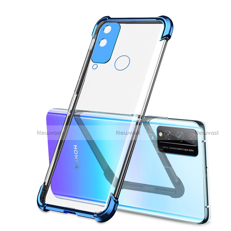 Ultra-thin Transparent TPU Soft Case Cover H02 for Huawei Honor Play4T Blue