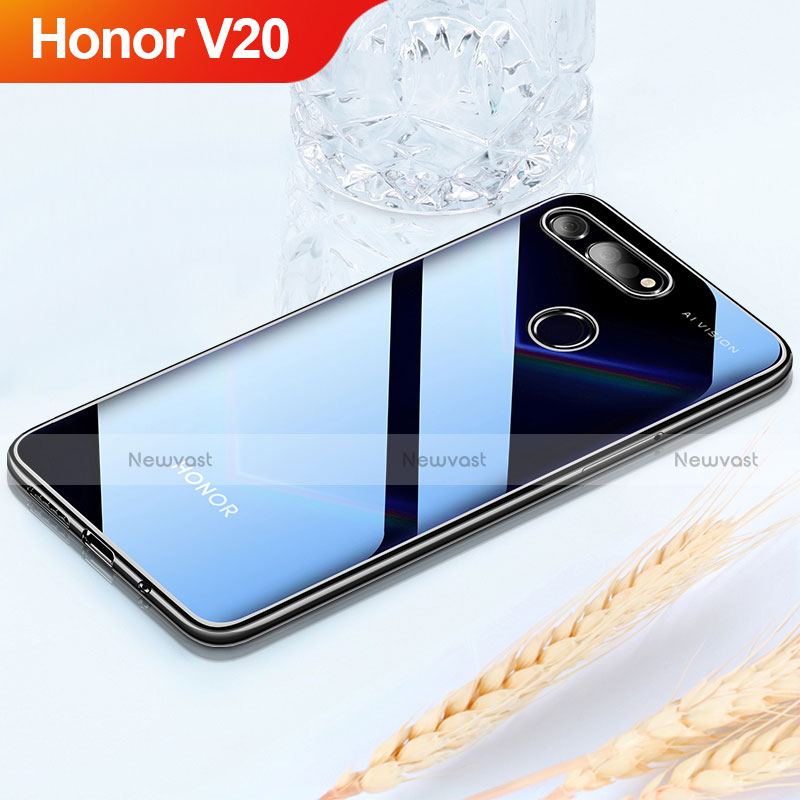 Ultra-thin Transparent TPU Soft Case Cover H02 for Huawei Honor View 20 Black