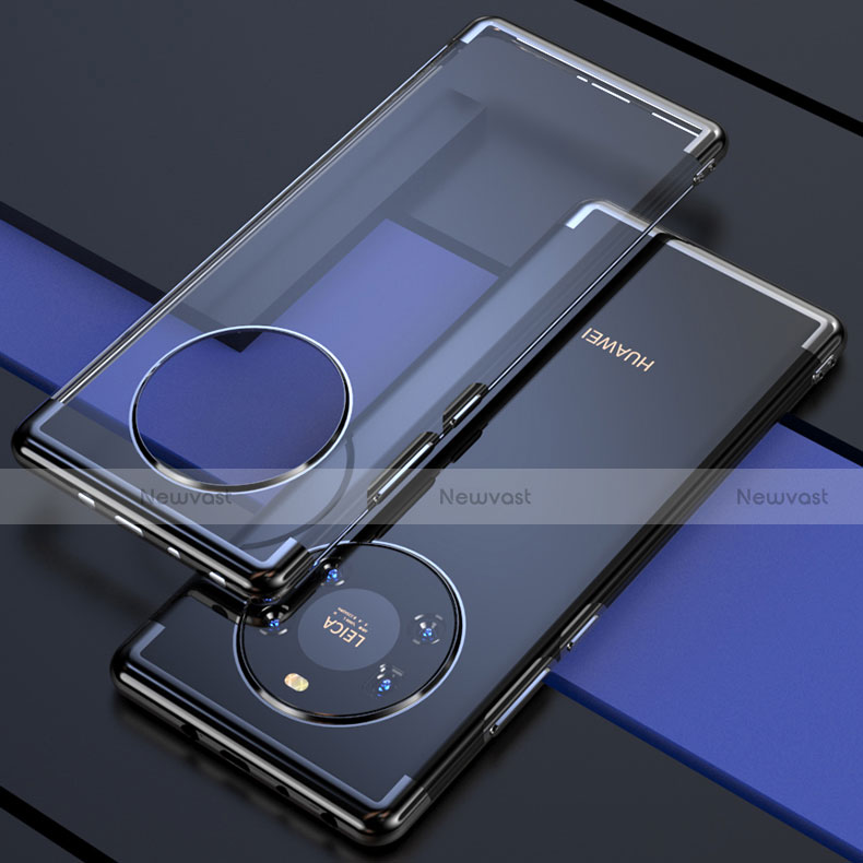 Ultra-thin Transparent TPU Soft Case Cover H02 for Huawei Mate 40E 4G Black