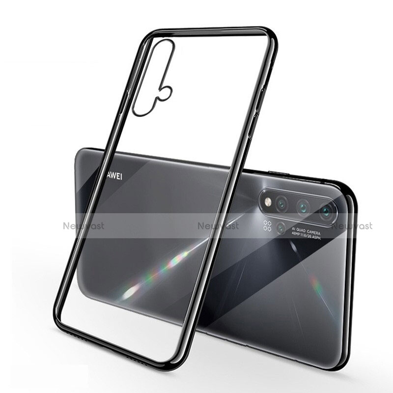 Ultra-thin Transparent TPU Soft Case Cover H02 for Huawei Nova 5 Black