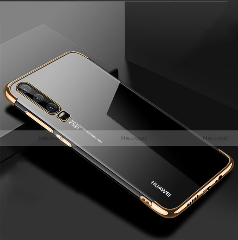 Ultra-thin Transparent TPU Soft Case Cover H02 for Huawei P30 Gold