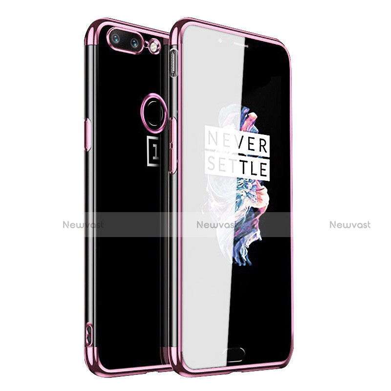 Ultra-thin Transparent TPU Soft Case Cover H02 for OnePlus 5T A5010