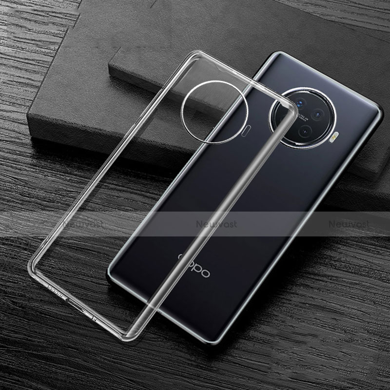 Ultra-thin Transparent TPU Soft Case Cover H02 for Oppo Ace2 Clear