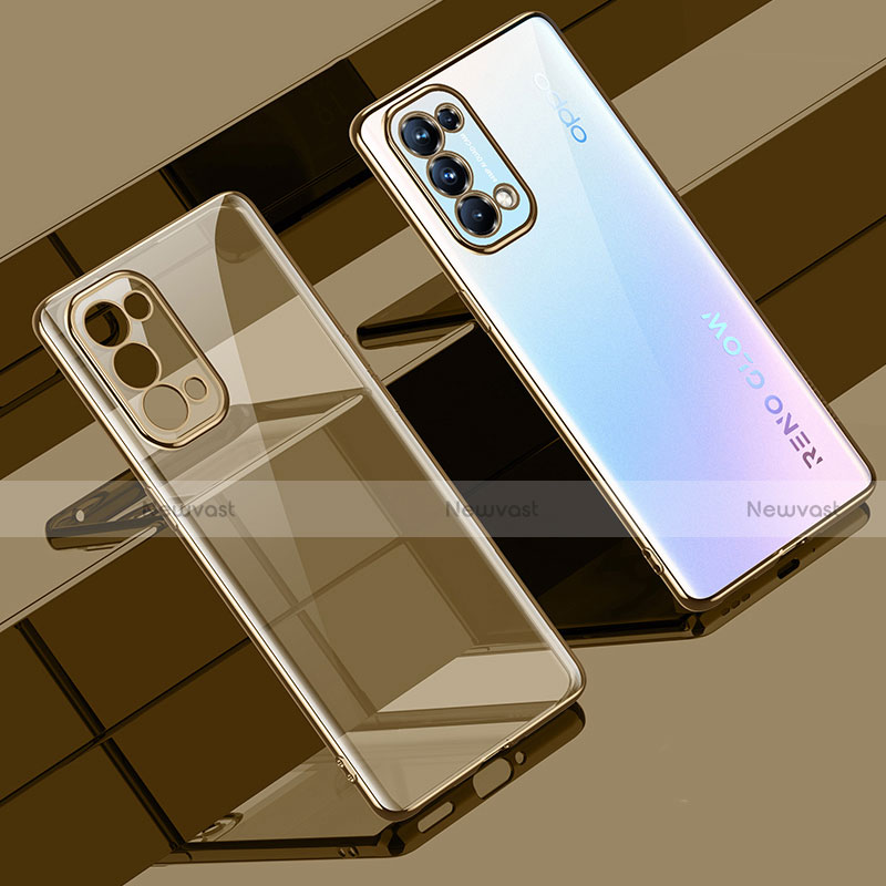 Ultra-thin Transparent TPU Soft Case Cover H02 for Oppo Find X3 Lite 5G