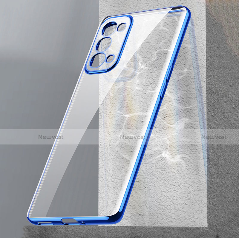 Ultra-thin Transparent TPU Soft Case Cover H02 for Oppo Find X3 Lite 5G