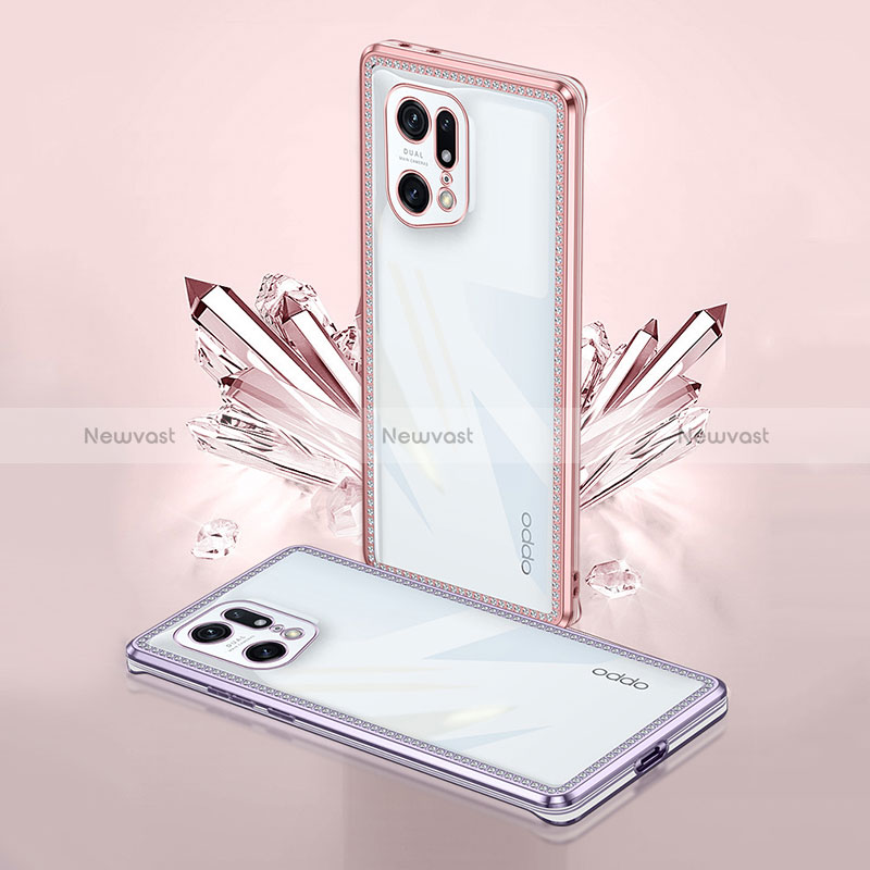 Ultra-thin Transparent TPU Soft Case Cover H02 for Oppo Find X5 5G
