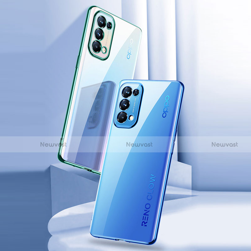 Ultra-thin Transparent TPU Soft Case Cover H02 for Oppo Reno5 5G
