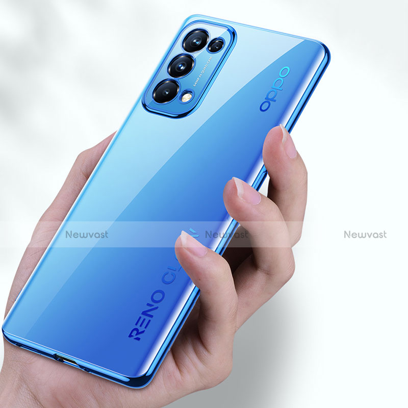 Ultra-thin Transparent TPU Soft Case Cover H02 for Oppo Reno5 Pro 5G