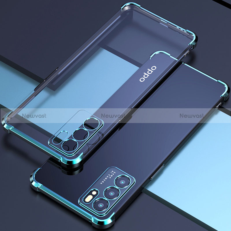 Ultra-thin Transparent TPU Soft Case Cover H02 for Oppo Reno6 Pro 5G India Green