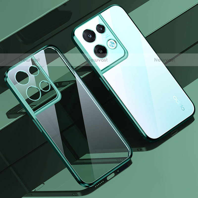 Ultra-thin Transparent TPU Soft Case Cover H02 for Oppo Reno9 Pro+ Plus 5G