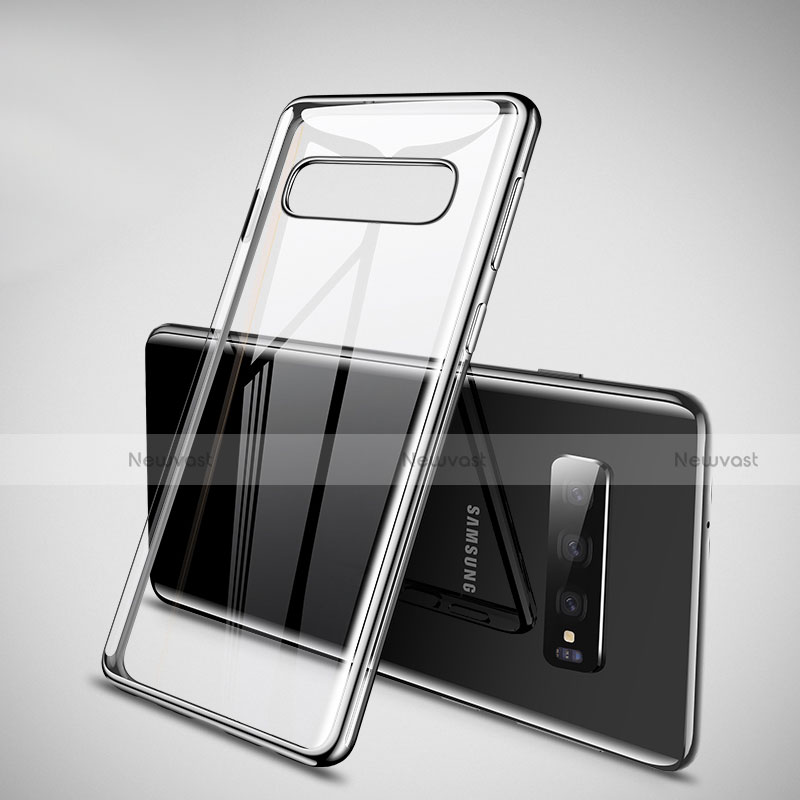 Ultra-thin Transparent TPU Soft Case Cover H02 for Samsung Galaxy S10 5G Black