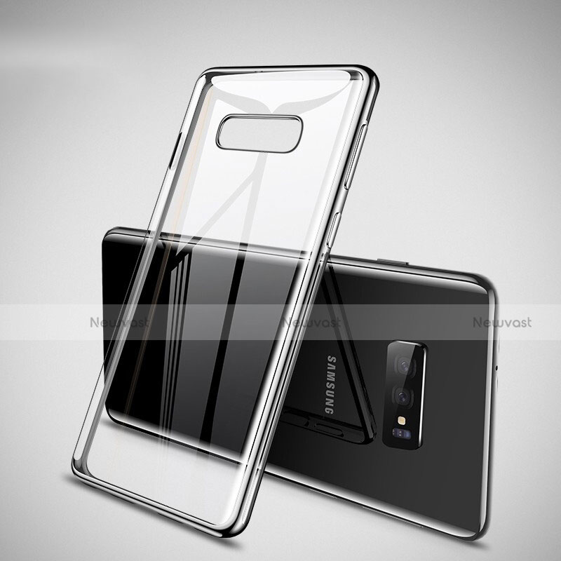 Ultra-thin Transparent TPU Soft Case Cover H02 for Samsung Galaxy S10e Silver