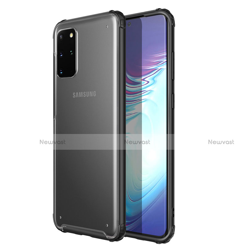 Ultra-thin Transparent TPU Soft Case Cover H02 for Samsung Galaxy S20 Plus 5G Black