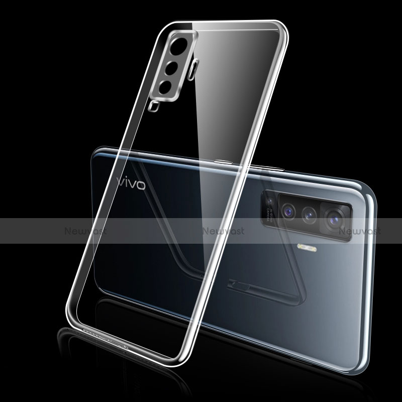 Ultra-thin Transparent TPU Soft Case Cover H02 for Vivo X50 5G Clear