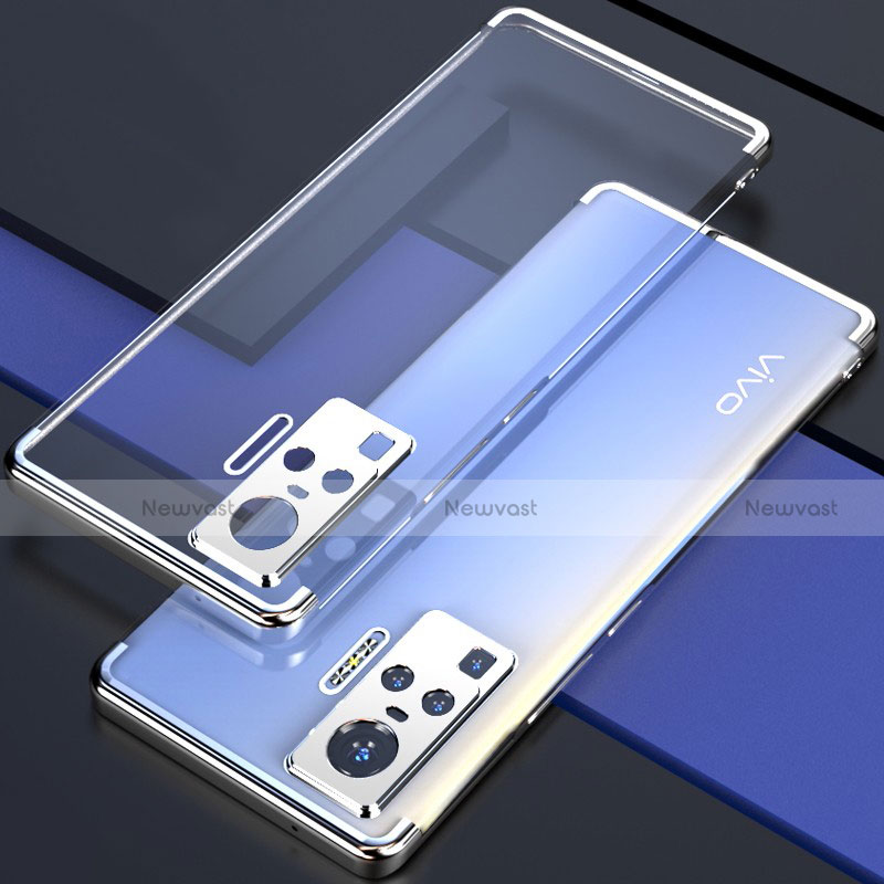 Ultra-thin Transparent TPU Soft Case Cover H02 for Vivo X50 Pro 5G Silver