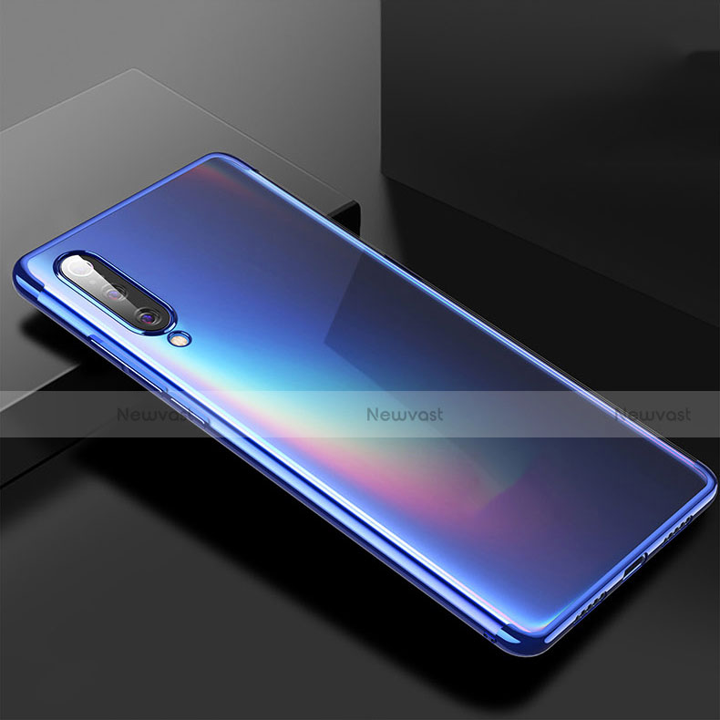 Ultra-thin Transparent TPU Soft Case Cover H02 for Xiaomi CC9e Blue