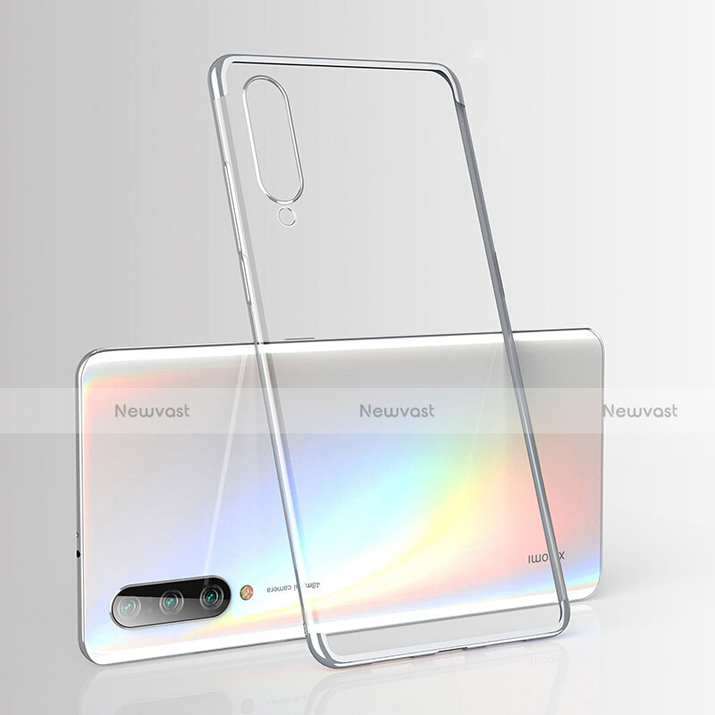 Ultra-thin Transparent TPU Soft Case Cover H02 for Xiaomi CC9e Silver