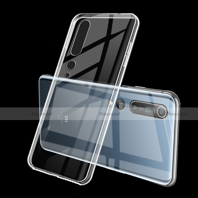 Ultra-thin Transparent TPU Soft Case Cover H02 for Xiaomi Mi 10 Clear