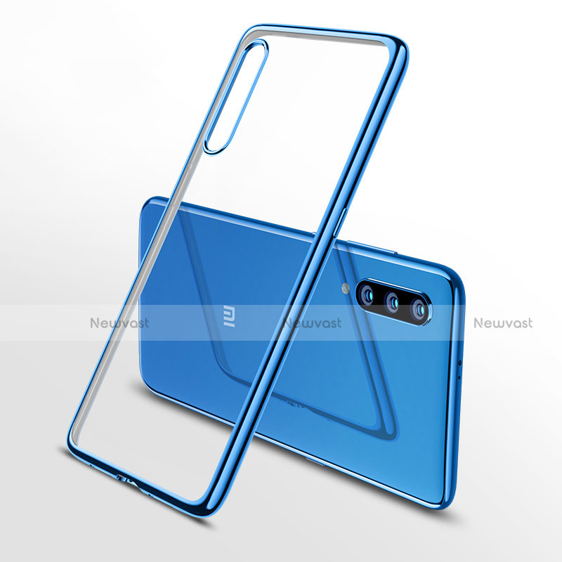 Ultra-thin Transparent TPU Soft Case Cover H02 for Xiaomi Mi 9 Blue