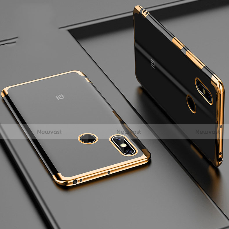 Ultra-thin Transparent TPU Soft Case Cover H02 for Xiaomi Mi Max 3 Gold