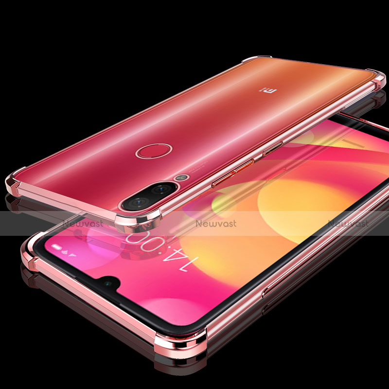 Ultra-thin Transparent TPU Soft Case Cover H02 for Xiaomi Mi Play 4G Rose Gold