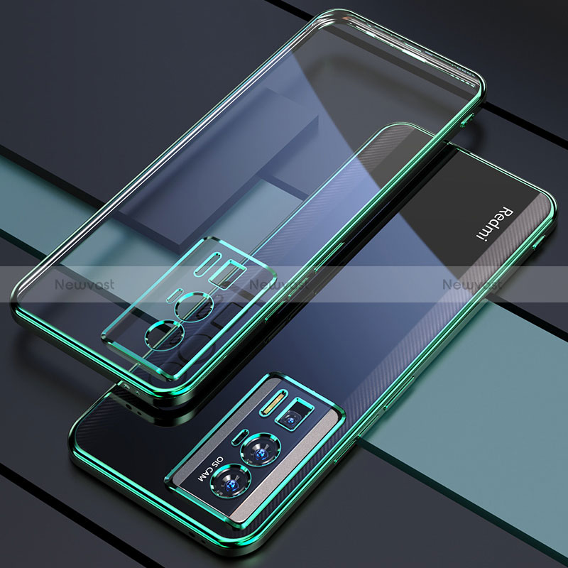 Ultra-thin Transparent TPU Soft Case Cover H02 for Xiaomi Poco F5 Pro 5G Green