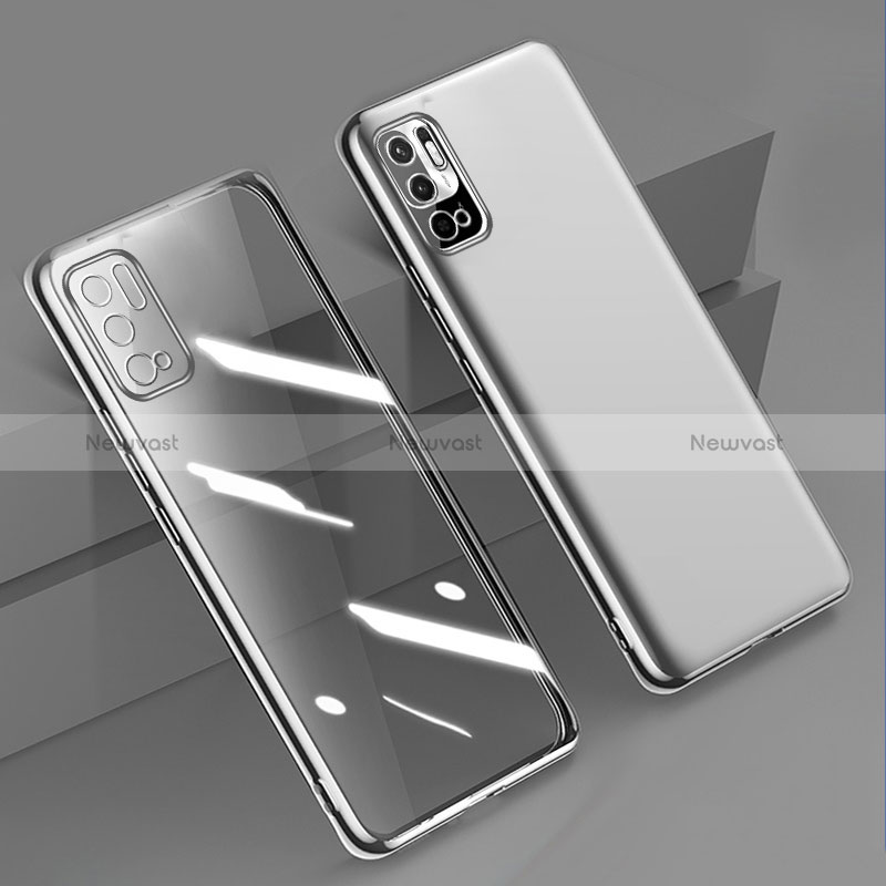 Ultra-thin Transparent TPU Soft Case Cover H02 for Xiaomi Redmi Note 11 SE 5G Silver