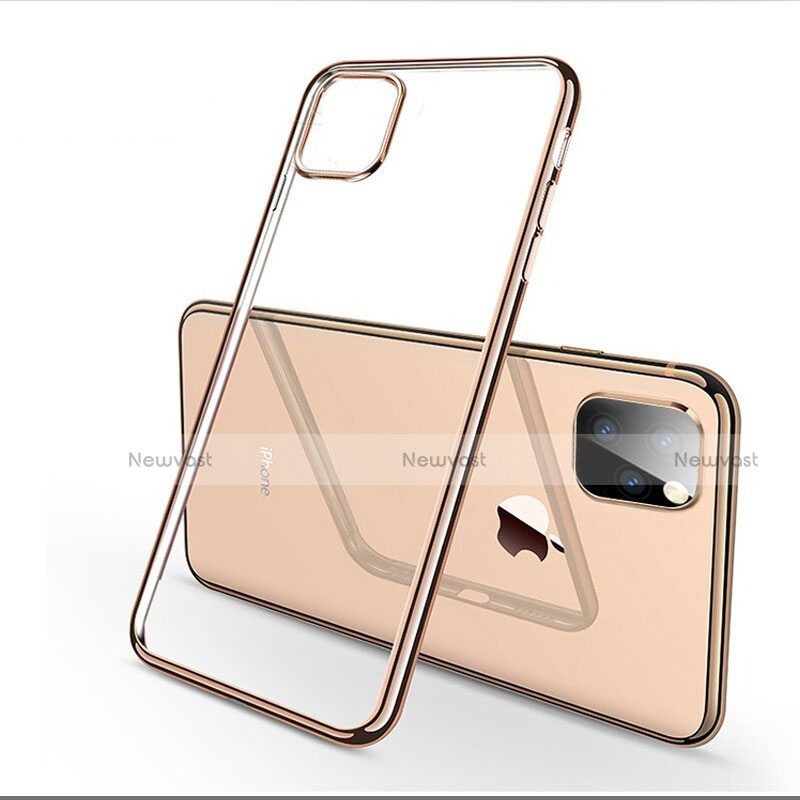 Ultra-thin Transparent TPU Soft Case Cover H03 for Apple iPhone 11 Pro Gold