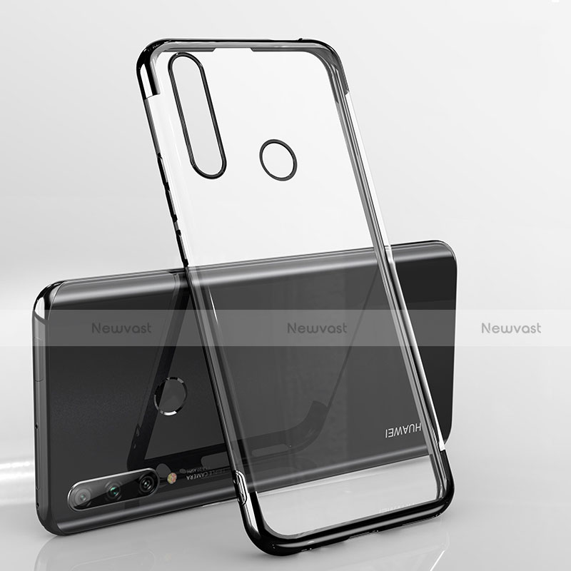 Ultra-thin Transparent TPU Soft Case Cover H03 for Huawei Enjoy 10 Plus Black