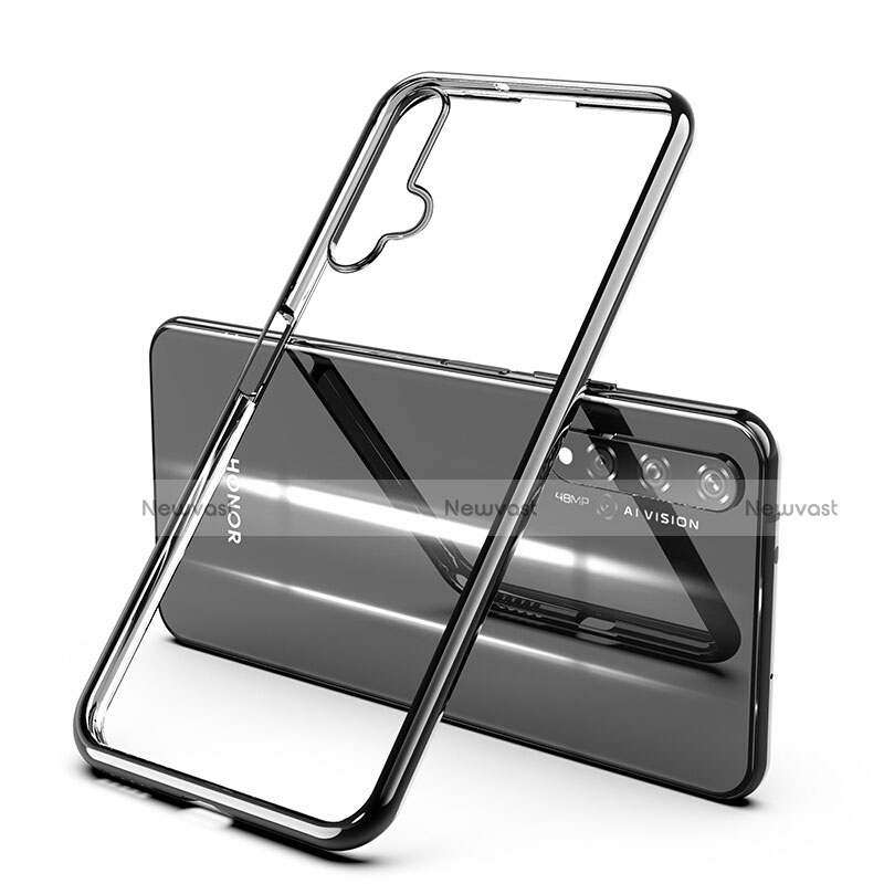 Ultra-thin Transparent TPU Soft Case Cover H03 for Huawei Honor 20 Black