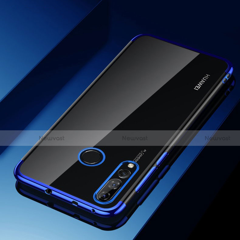 Ultra-thin Transparent TPU Soft Case Cover H03 for Huawei Honor 20 Lite Blue