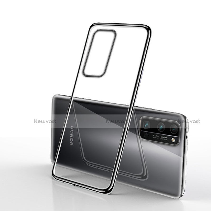 Ultra-thin Transparent TPU Soft Case Cover H03 for Huawei Honor 30 Pro Black