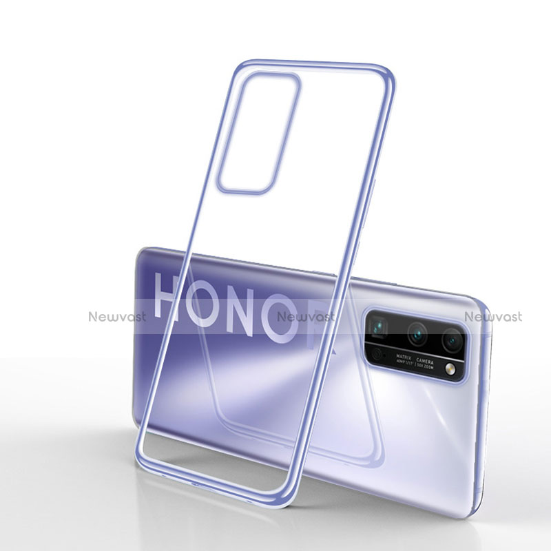 Ultra-thin Transparent TPU Soft Case Cover H03 for Huawei Honor 30 Pro Silver