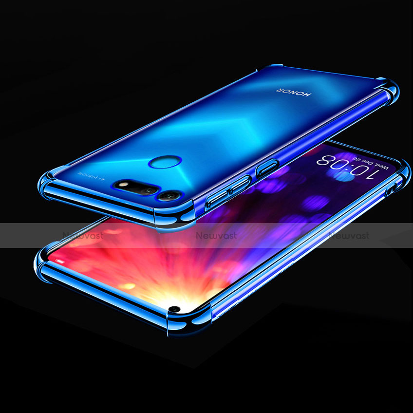 Ultra-thin Transparent TPU Soft Case Cover H03 for Huawei Honor V20 Blue