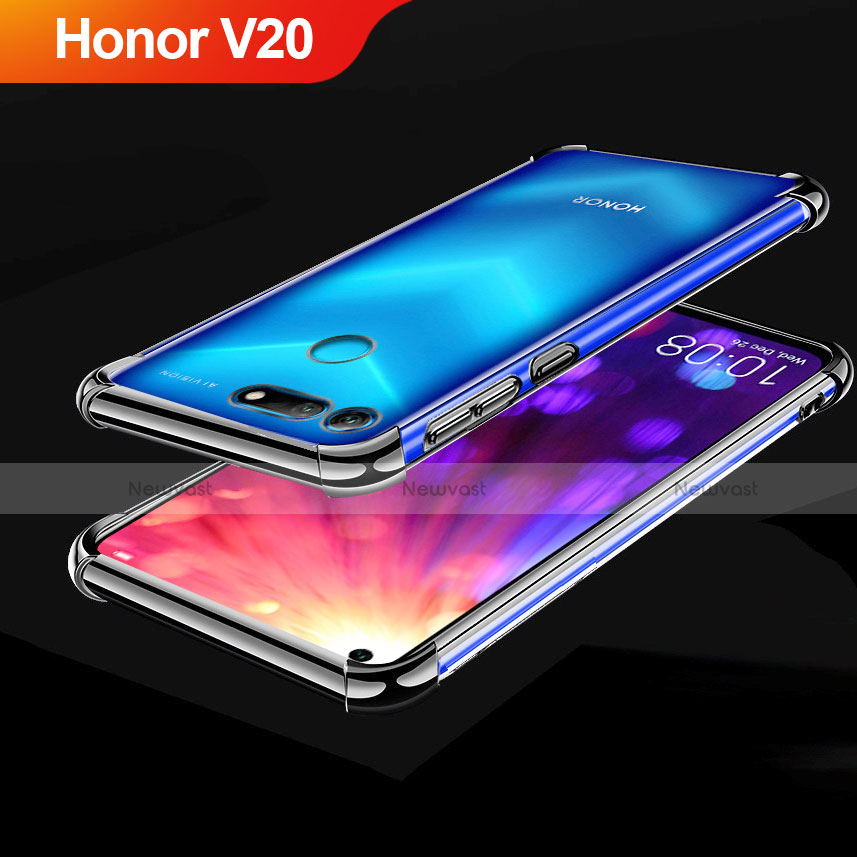 Ultra-thin Transparent TPU Soft Case Cover H03 for Huawei Honor View 20 Black