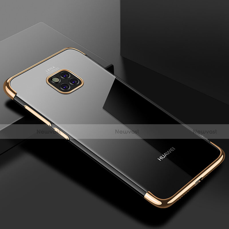 Ultra-thin Transparent TPU Soft Case Cover H03 for Huawei Mate 20 Pro Gold