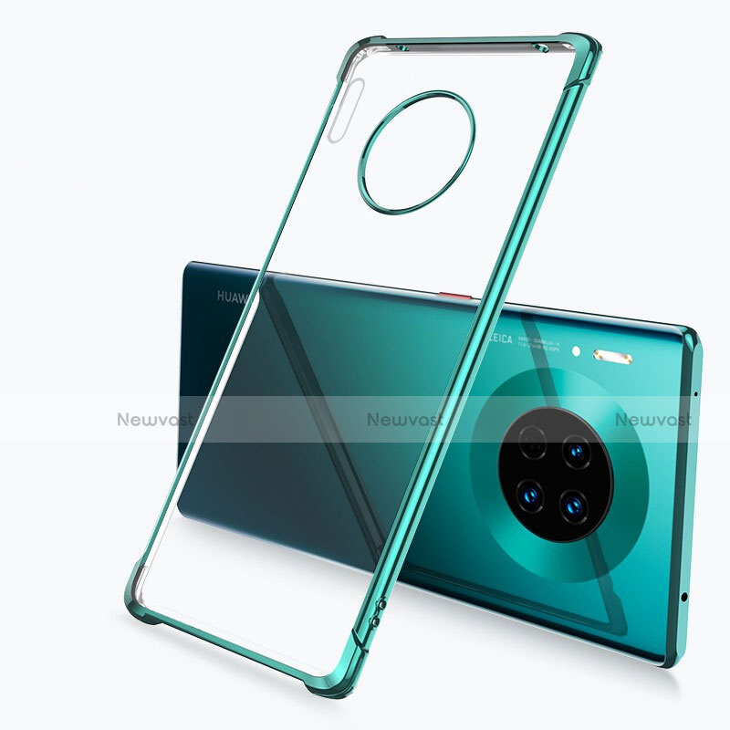 Ultra-thin Transparent TPU Soft Case Cover H03 for Huawei Mate 30E Pro 5G Green
