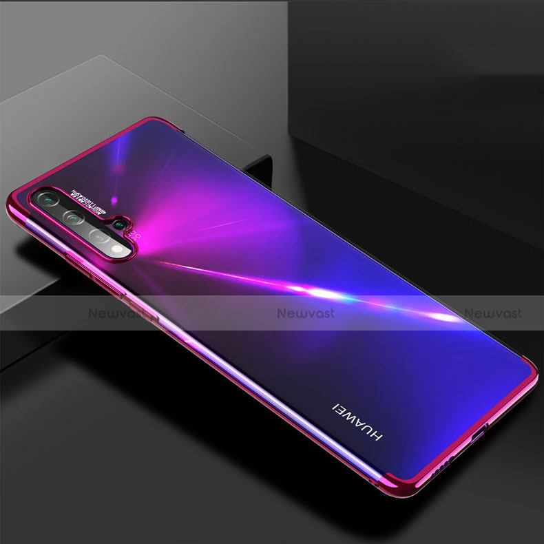Ultra-thin Transparent TPU Soft Case Cover H03 for Huawei Nova 5 Pro Purple