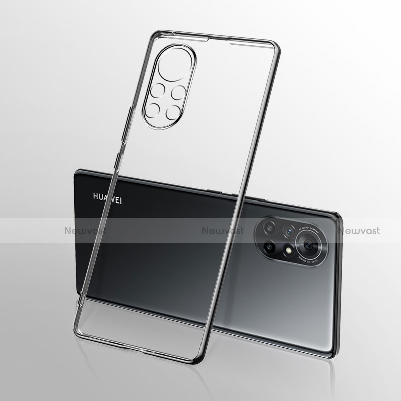 Ultra-thin Transparent TPU Soft Case Cover H03 for Huawei Nova 8 5G Black