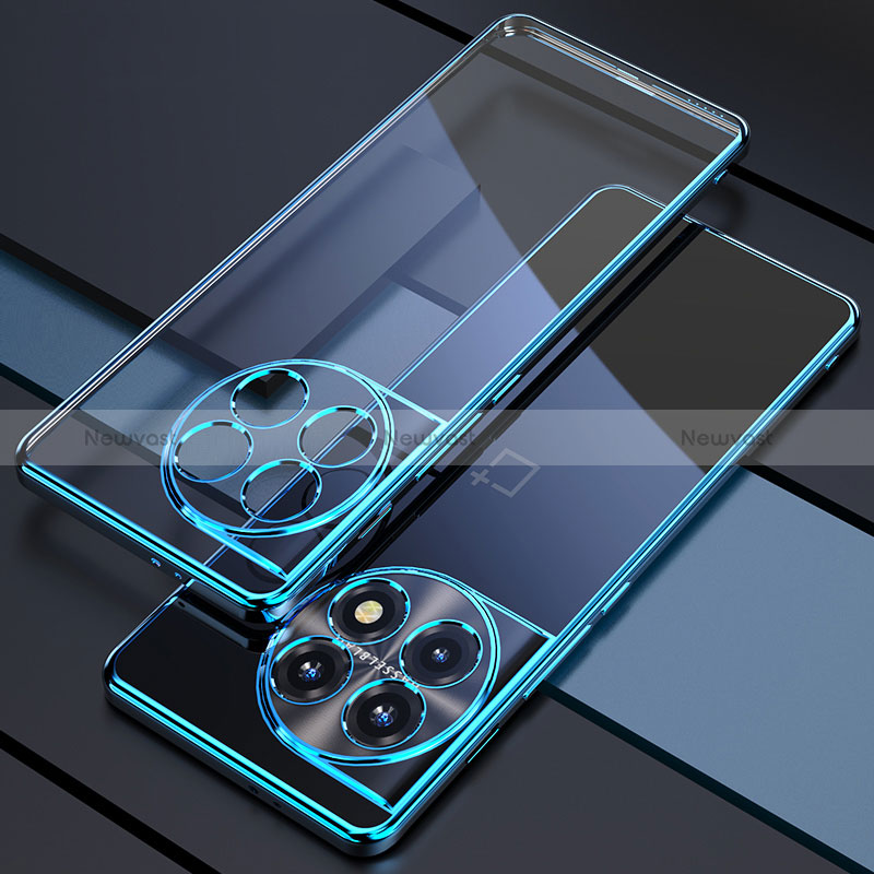 Ultra-thin Transparent TPU Soft Case Cover H03 for OnePlus Ace 2 5G Blue