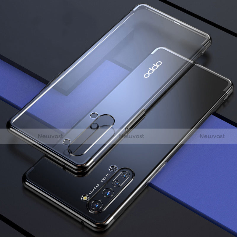 Ultra-thin Transparent TPU Soft Case Cover H03 for Oppo Find X2 Lite Black