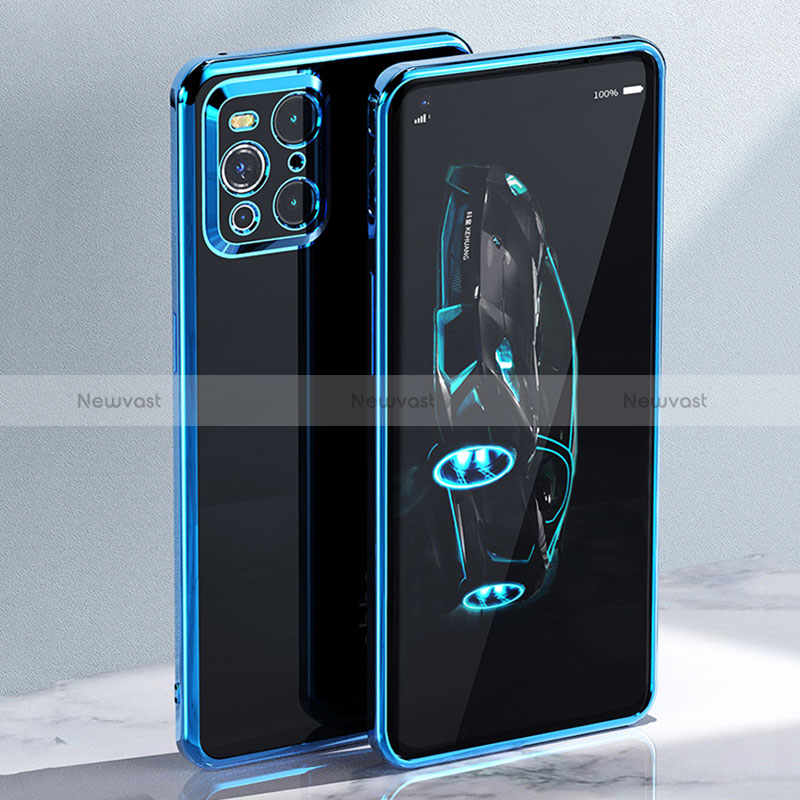 Ultra-thin Transparent TPU Soft Case Cover H03 for Oppo Find X3 5G
